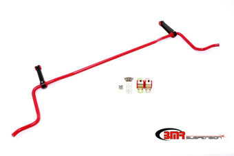compare product BMR 05-10 S197 Mustang Rear Solid 22mm Sway Bar Kit w/ Bushings & Billet Links - Red