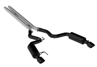 compare product MBRP 15 Ford Mustang GT 5.0 Convertible Black 3in Cat Back Dual Split Rear Exit (Street Version)