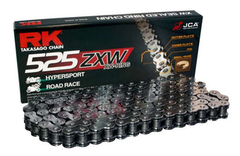 compare product RK Chain BL525ZXW-120L XW-Ring - Black Scale
