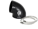 aFe Magnum FORCE CAI Univ. Silicone (3.5in to 3in ID / 75 Deg.) Elbow Reducing Coupler - Black - My Store