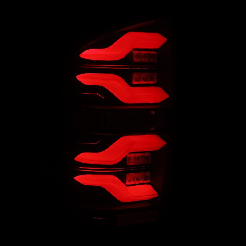 AlphaRex 16 - 21 Toyota Tacoma LUXX LED Taillights Alpha Blk w/Activ Light/Seq Signal - My Store