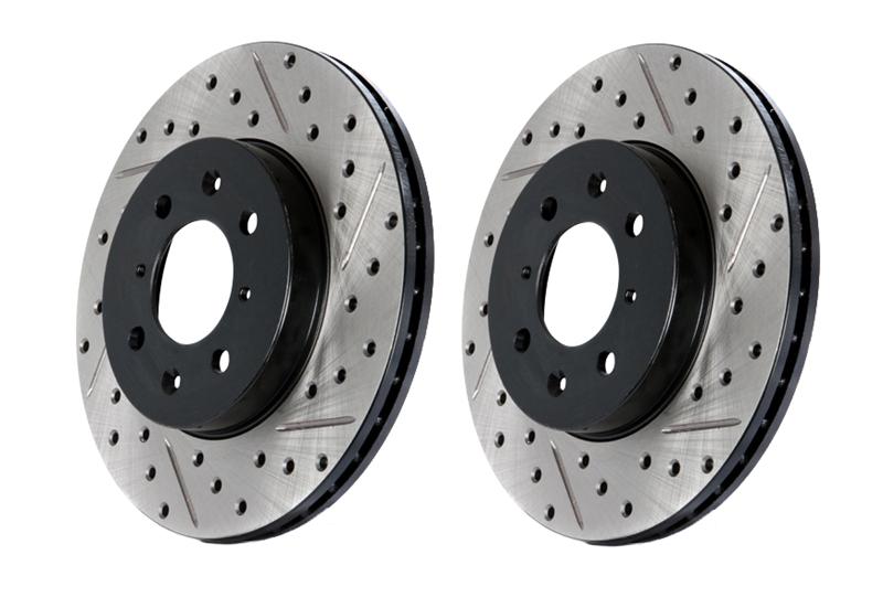 StopTech Power Slot 6/89 - 96 Nissan 300ZX Slotted & Drilled Left Rear Rotor - My Store