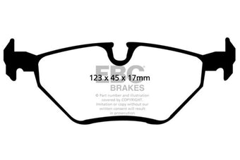 compare product EBC 99-02 BMW Z3 Bluestuff Rear Brake Pads