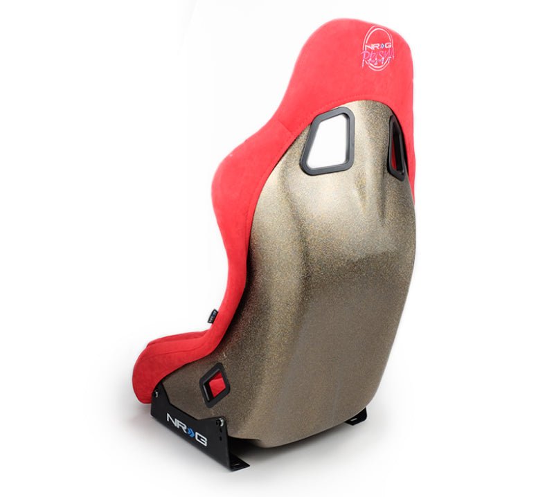 NRG FRP Bucket Seat ULTRA Edition - Medium (Red Alcantara/Pearlized Back) - My Store