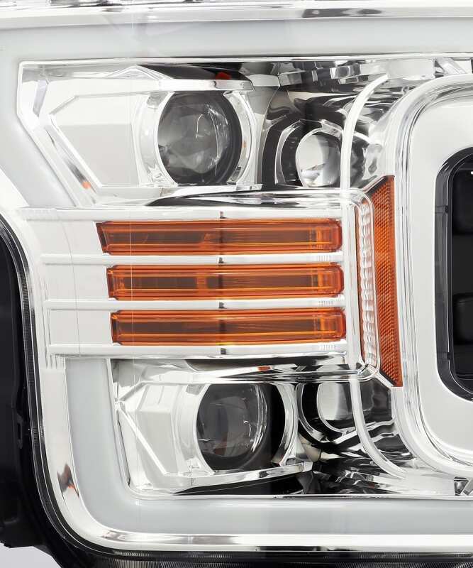 AlphaRex 18 - 19 Ford F - 150 PRO - Series Projector Headlights Plank Style Chrm w/Activ Light/Seq Signal - My Store