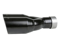 aFe MACH Force - Xp 409 Stainless Steel Clamp - on Exhaust Tip 2.5in Inlet 3.5in Outlet - Black - My Store
