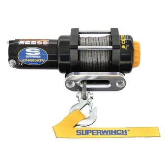 compare product Superwinch 4000 LBS 12V DC 3/16in x 50ft Synthetic Rope LT4000 Winch