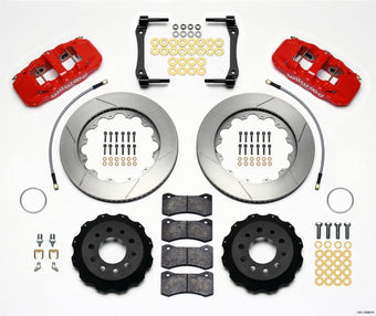 compare product Wilwood AERO4 Rear Kit 14.25in Red 2014-Up Corvette C7 w/Lines