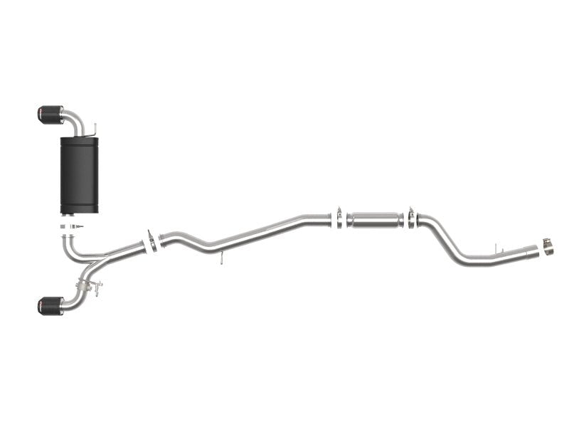aFe POWER Takeda 2020 Toyota Supra L6 - 3.0L (t) 3in - 2.5in 304 SS CB Exhaust Carbon Tips - My Store
