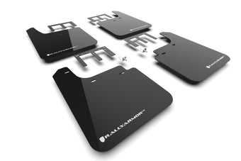 compare product Rally Armor 19-26 Gen 4 Chevy Silverado 1500 Black UR Mud Flap White Logo