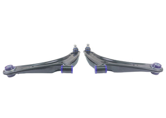 compare product SuperPro 2008 Mitsubishi Lancer GTS Front Lower Control Arm Set w/ Bushings - w/ Positive Caster
