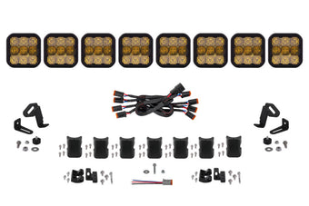 compare product Diode Dynamics SS5 Pro Universal CrossLink 8-Pod Lightbar - Yellow Combo