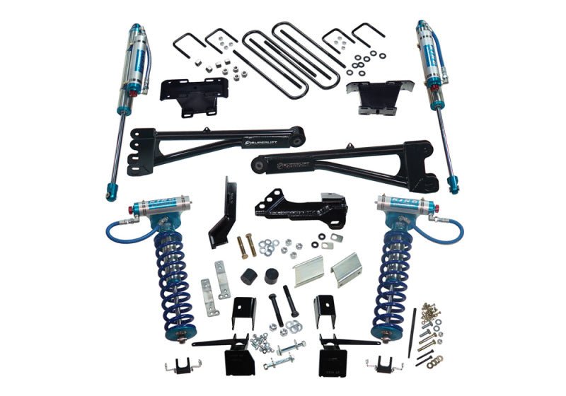 Superlift 17 - 19 Ford F - 250 SD 4WD 4in King Rad. Arm Lift Kit w/King FR Coils & Rear Reservoir Shocks - My Store