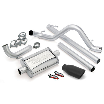 compare product Banks Power 07-11 Jeep 3.8L Wrangler Unlimited - 4dr Monster Exh Sys - SS Single Exh w/ Black Tip