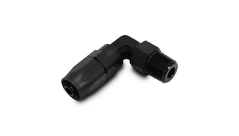 compare product Vibrant Male NPT 90 Degree Hose End Fitting -8AN - 1/2 NPT