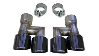 compare product Corsa 2018-2023 Ford Mustang Eco 2.3L Twin 4in Black PVD Pro-Series Tip Kit (Clamps Included)