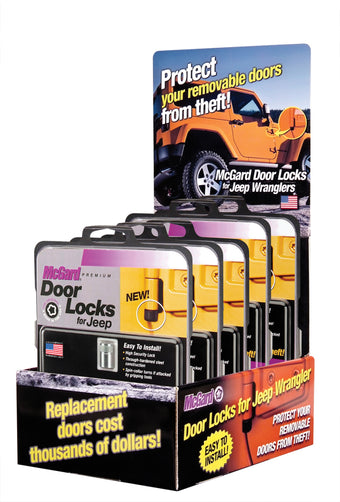 compare product McGard Jeep Door Lock Counter Display - Incl. (3) Sets of 76060 / (2) Sets of 76057 / (1) Display