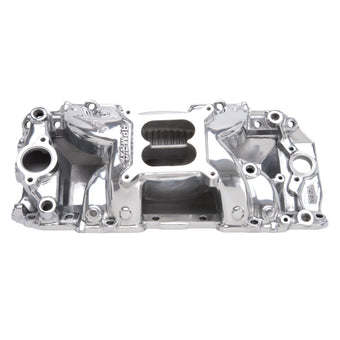 compare product Edelbrock Polished B/B Chev Rect Port RPM Air-Gap Manifold