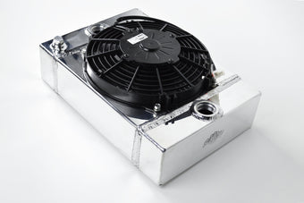 compare product CSF Universal Drag Race / Tuck Radiator w/9in Spal Fan - 10.5in H x 10in L x 3.6in W