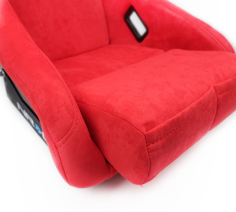 NRG FRP Bucket Seat ULTRA Edition - Medium (Red Alcantara/Pearlized Back) - My Store