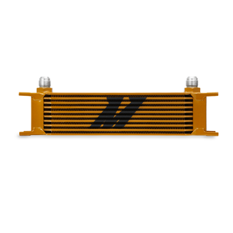 compare product Mishimoto Universal 10 Row Oil Cooler - Gold