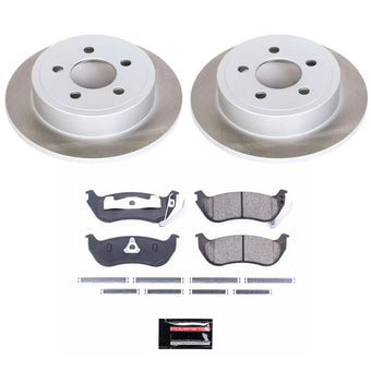 compare product Power Stop 03-06 Jeep Wrangler Rear Semi-Coated Rotor Kit