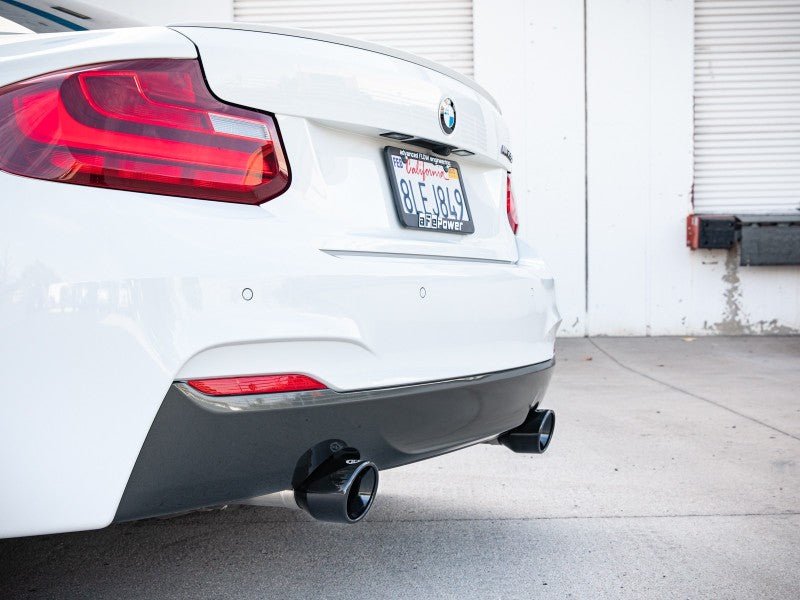 aFe MACHForce XP 3in to 2.5in 304 SS Axle - Back Exhaust w/ Black Tips 14 - 16 BMW M235i - My Store