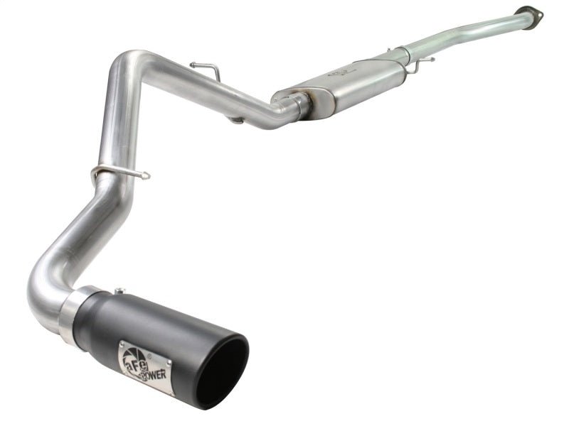 aFe MACHForce XP Exhaust SS - 409 Cat - Back w/ 304SS Black Tip 04 - 07 GM Trucks 1500 V6/V8 - My Store