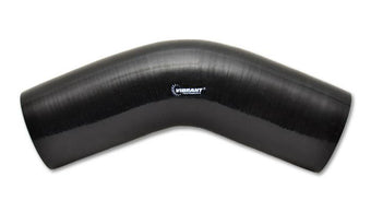 compare product Vibrant 4 Ply Reinforced Silicone Elbow Connector - 1.5in I.D. - 45 deg. Elbow (BLACK)