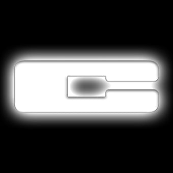 compare product ORACLE Lighting Universal Illuminated LED Letter Badges - Matte Wht Surface Finish - C
