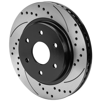 compare product Wilwood 6x5.315 SRP Drilled and Slotted Performance Rotor & Hat L/H - Black