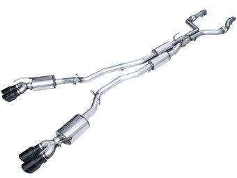 compare product AWE Tuning 2020+ Ford Explorer ST Touring Edition Exhaust w/ Diamond Black Tips
