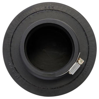 compare product K&N Filter Universal Rubber Filter 3in Flange ID 6in Base OD 5.125in Top OD 5in Height