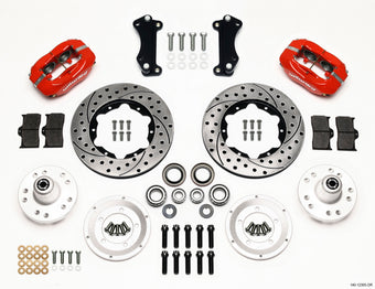 compare product Wilwood Forged Dynalite Front Kit 11.00in Drill-Red Heidts Tri -5 2 inch Drop Spindle
