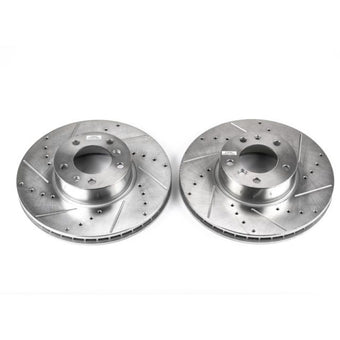 compare product Power Stop 97-00 BMW 540i Front Evolution Drilled & Slotted Rotors - Pair