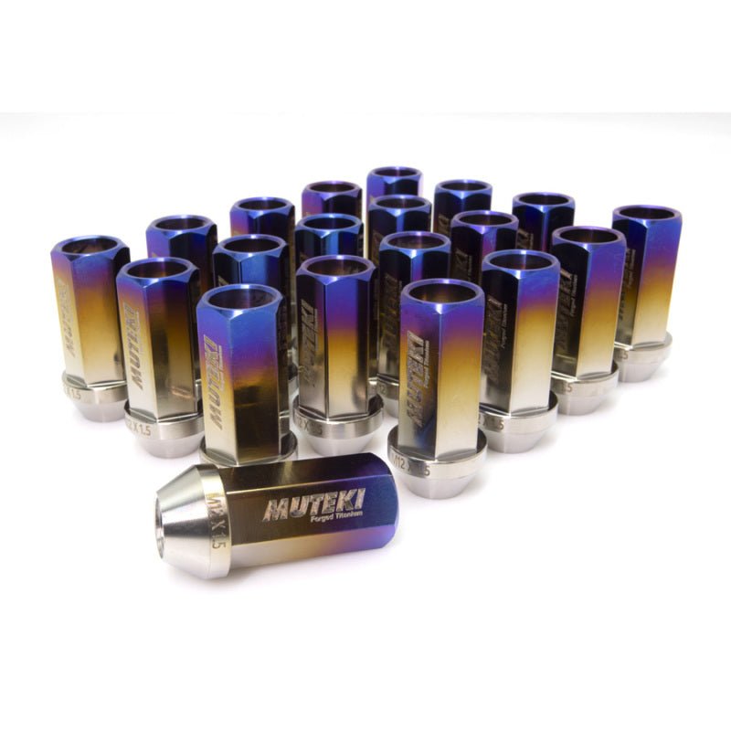 Wheel Mate Muteki Open End Lug Nuts Burned Titanium 12x1.25 - Set of 20 - My Store