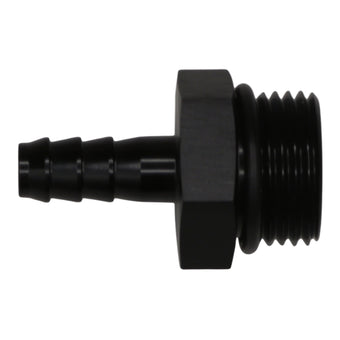 compare product DeatschWerks 10AN ORB Male to 5/16in Male Triple Barb Fitting (Incl O-Ring) - Anodized Matte Black