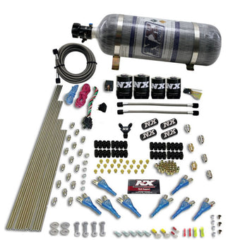 compare product Nitrous Express 8 Cyl Shark Direct Port 4 Solenoids Nitrous Kit (200-600HP) w/Composite Bottle