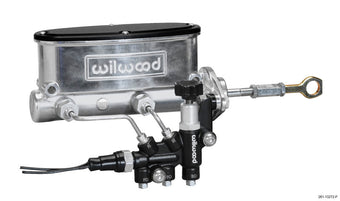 compare product Wilwood HV Tandem M/C Kit w L/H Bracket & Prop Valve - 7/8in Bore Ball Burn.-W/Push