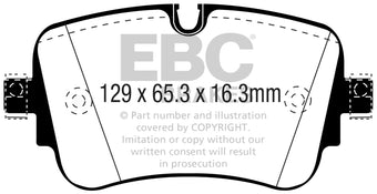 compare product EBC 16-18 Audi Q7 Yellowstuff Rear Brake Pads