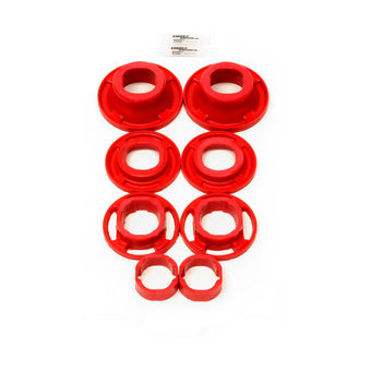 compare product BMR 12-15 5th Gen Camaro Rear Cradle Street Version Poly Inserts Only Bushing Kit - Red