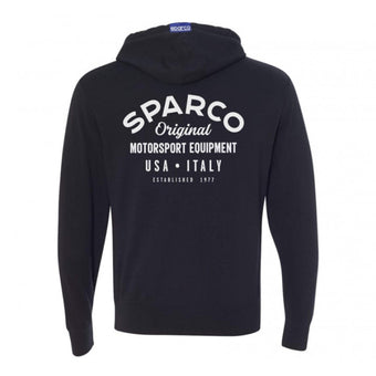 compare product Sparco Sweatshirt ZIP Garage BLK - Medium