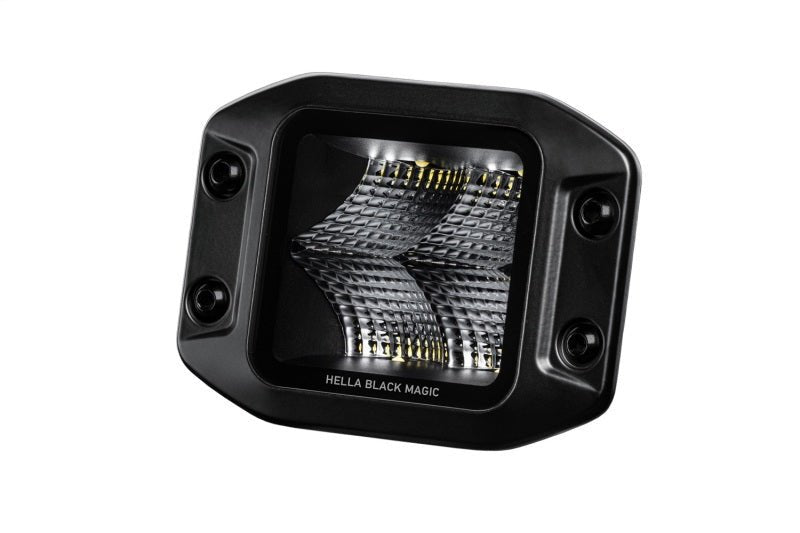 Hella Universal Black Magic 3.2in L.E.D. Cube Kit - Flood Beam (Flush Mount) - My Store