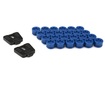 compare product Wheel Mate SR45R Caps Set of 20 - Blue