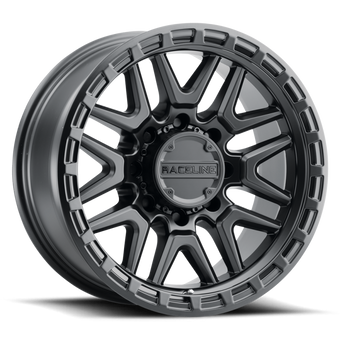 compare product Raceline 953B Krank 18x9in / 6x139.7 BP / 18mm Offset / 106.1mm Bore - Satin Black Wheel