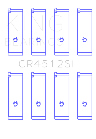 compare product King Engine Bearings Honda D17A1/2 1.7L 16V (Size +0.75mm) Connecting Rod Bearing Set