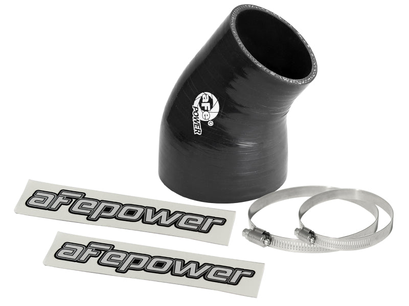 aFe Magnum FORCE Intake Coupling Kit (3 IN ID to 2 - 1/4 IN ID x 35 Deg.) Elbow Coupler - Black - My Store