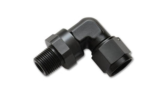 compare product Vibrant -8AN to 1/4in NPT Female Swivel 90 Degree Adapter Fitting