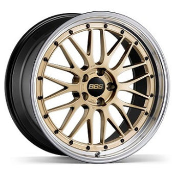 compare product BBS LM 21x12 5x130 ET64 CB71.6 Gold Wheel w/ Diamond Cut Machined Lip