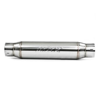 compare product MBRP Universal Resonator 3in Inlet /Outlet 16in Body 20in Overall T304